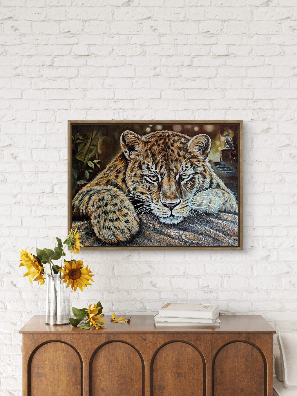 Leopard's Gaze / 75 × 55 cm