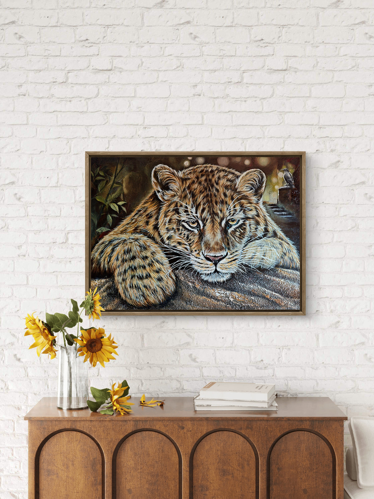 Leopard's Gaze / 75 × 55 cm